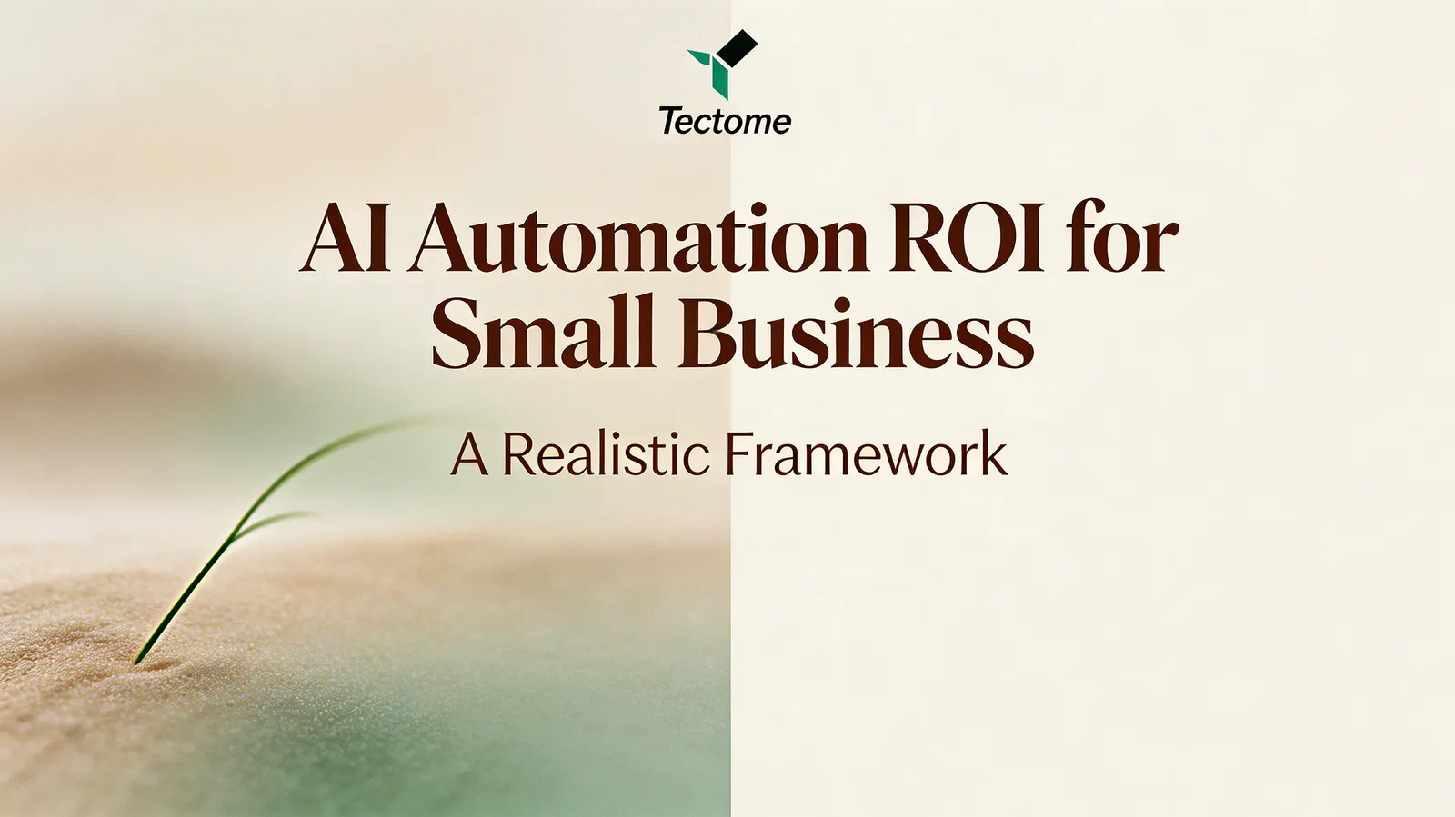 AI automation ROI for small business, a realistic framework with real numbers.