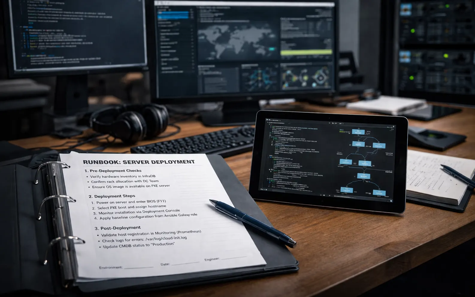 Runbooks not random scripts, building automation that doesn't collapse at scale.
